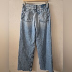 MOTHER Superior Spinner Zip Heel Chew Jeans Sz 28